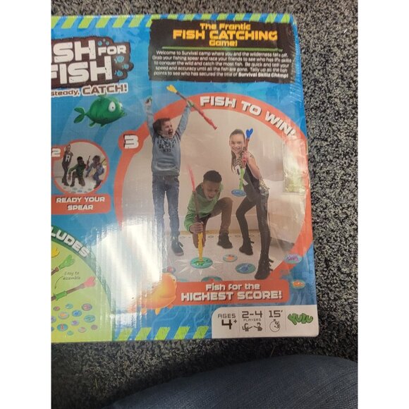 Fish For Fish Frantic Fish Catching Game For Ages 4+ With 4 Plastic Spears & 15- - Picture 3 of 4